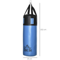 Boxsack-Set mit Boxhandschuhen Gefüllt 100 KG Ø25 x 72cm