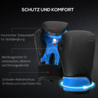 Boxsack-Set mit Boxhandschuhen Gefüllt 100 KG Ø25 x 72cm