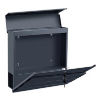 Briefkasten Achtrup 37x37x11cm Stahl Anthrazit