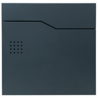 Briefkasten mit Zeitungsfach pulverbeschichtet anthrazit