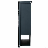 Briefkasten mit Zeitungsfach pulverbeschichtet anthrazit