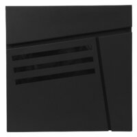 Briefkasten mit Zeitungsfach pulverbeschichtet schwarz