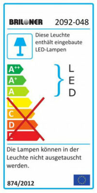 Briloner LED Deckenleuchte Badlampe 18W 4-flammig