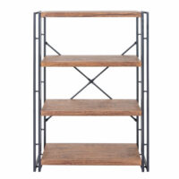 Bücherregal Dohna 121x80cm 4 Ebenen Wildeiche