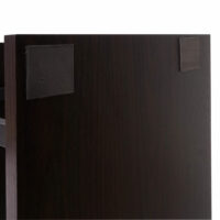 Bücherregal Dohna 183x80cm 3D-Struktur 5 Ebenen schwarz Metall