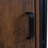 Bücherregal HWC Wildeiche-Optik Staufach mit Tür