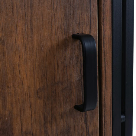 Bücherregal HWC Wildeiche-Optik Staufach mit Tür