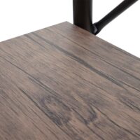 Bücherregal Industriedesign 165x80cm braun Wildeiche-Optik