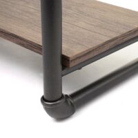 Bücherregal Industriedesign 165x80cm braun Wildeiche-Optik