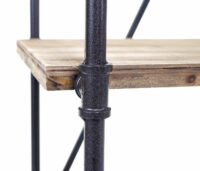 Bücherregal Standregal Industrial Stahl-Rohr 156x60x40cm