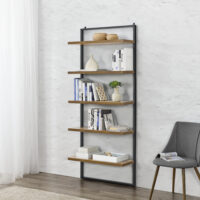 Bücherregal Emmaboda 195x80x30cm mit 5 Ablageflächen Holz