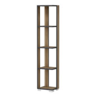 Bücherregal Aalestrup mit 4 Ebenen 153x34x26cm Eiche Anthrazit