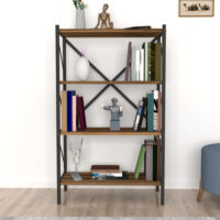 Bücherregal Vanylven 121x66x34cm Walnuss