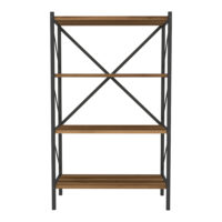 Bücherregal Vanylven 121x66x34cm Walnuss