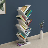 Bücherregal Tranås 121x44x22cm Weiss