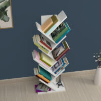 Bücherregal Tranås 121x44x22cm Weiss