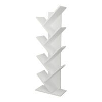 Bücherregal Tranås 121x44x22cm Weiss