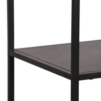 Bücherregal Ingå 144x75x35cm Metall Schwarz matt