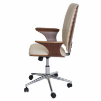 Bürostuhl Alta Chefsessel Bugholz creme-beige