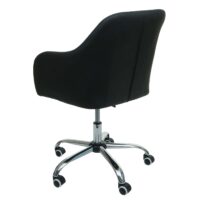 Bürostuhl Bétera mit Armlehne Kunstleder schwarz