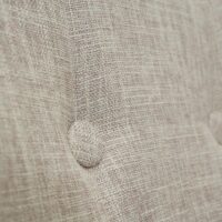 Bürostuhl Bétera mit Armlehne Stoff/Textil creme