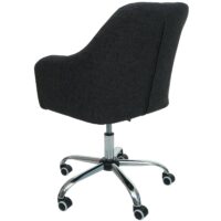 Bürostuhl Bétera mit Armlehne Stoff/Textil dunkelgrau