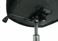 Bürostuhl Bowl mit Armlehne höhenverstellbar Samt schwarz