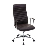 Bürostuhl Cagliari ergonomische Form braun