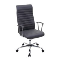 Bürostuhl Cagliari ergonomische Form grau