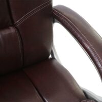 Bürostuhl Chefsessel Kunstleder bordeaux