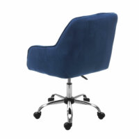 Bürostuhl Chefsessel Retro Design Samt blau
