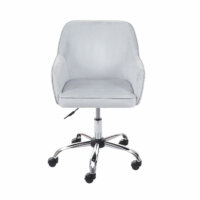 Bürostuhl Chefsessel Retro Design Samt grau