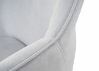 Bürostuhl Chefsessel Retro Design Samt grau