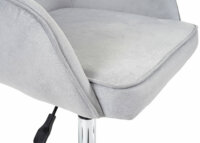 Bürostuhl Chefsessel Retro Design Samt grau