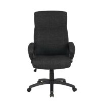 Bürostuhl Chefsessel Stoff / Textil Schwarz