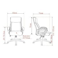 Bürostuhl Chefsessel Stoff / Textil Schwarz
