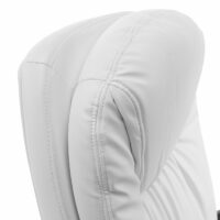 Bürostuhl Chefsessel mit Federkern weiss