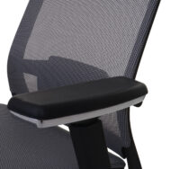 Bürostuhl Córdoba ergonomisch Kopfstütze Stoff/Textil grau