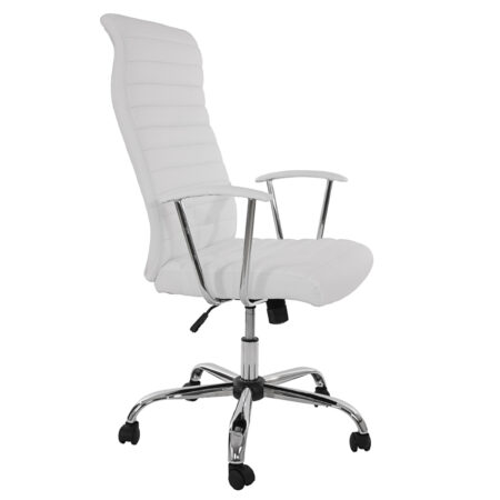 Bürostuhl Drehstuhl Chefsessel Cagliari ergonomische Form ~ weiss