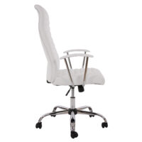 Bürostuhl Drehstuhl Chefsessel Cagliari ergonomische Form ~ weiss