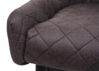 Bürostuhl Drehstuhl Vintage Metall ~ Stoff/Textil dunkelgrau