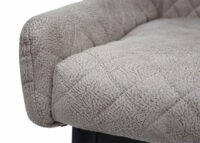 Bürostuhl Drehstuhl Vintage Metall ~ Stoff/Textil grau