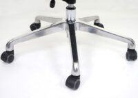 Bürostuhl Drehstuhl Voll-Leder + Kunstleder ~ Edelstahl