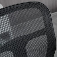 Bürostuhl Ergonomischer Computerstuhl mit Fussstütze Mesh Schwarz