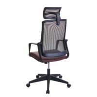 Bürostuhl JAM-J52 ergonomisch mit Kopfstütze Kunstleder bordeaux-rot