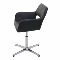 Bürostuhl Konferenzstuhl Kunstleder schwarz