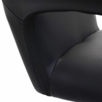 Bürostuhl Konferenzstuhl Kunstleder schwarz