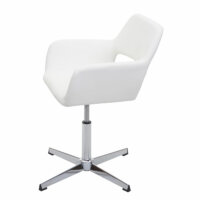 Bürostuhl Konferenzstuhl Kunstleder weiss