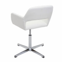 Bürostuhl Konferenzstuhl Kunstleder weiss