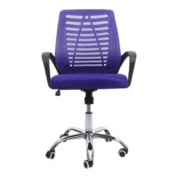 Bürostuhl Madrid ergonomische Rückenlehne Netzbezug Stoff/Textil lila